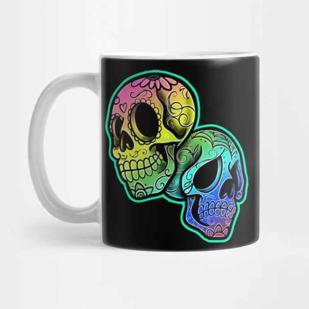 day of the dead skulls by Squatchyink